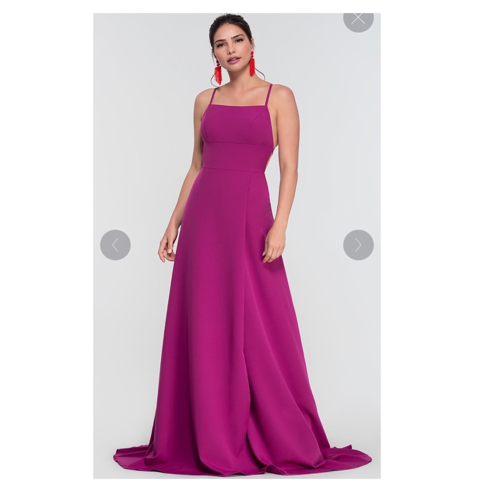 Kleinfeld bridal magenta dress